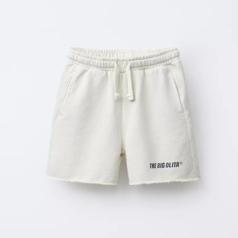 ZARA LOGO PLUSH SHORTS